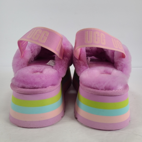 UGG Disco Knot Shearling Platform Sandals Light Purple Pink Women Size 9 - Picture 5 of 11
